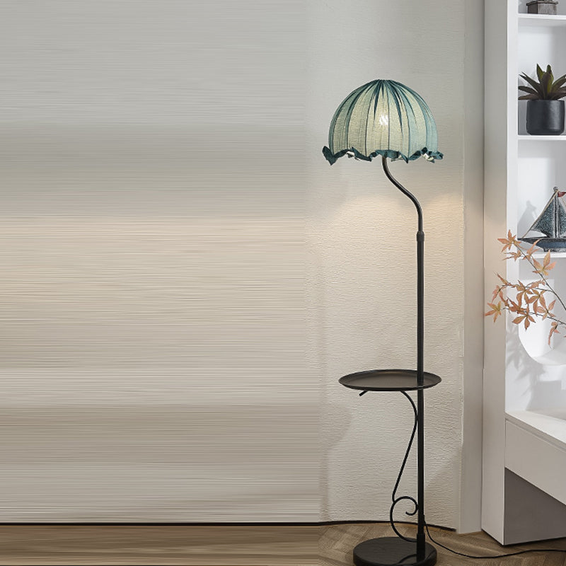 Dome Metal Fabric Living Floor Lamp