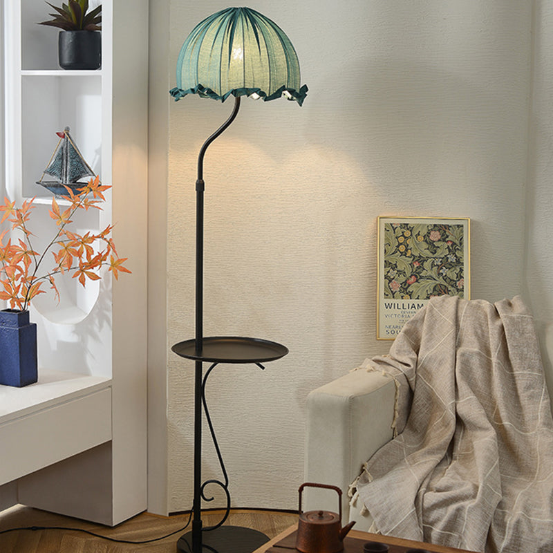 Dome Metal Fabric Living Floor Lamp