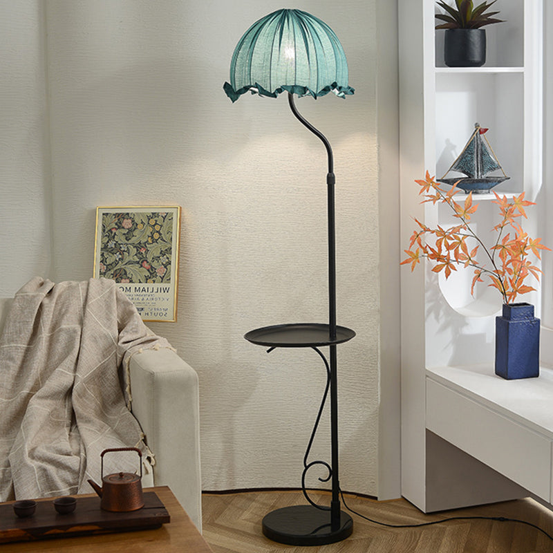 Dome Metal Fabric Living Floor Lamp