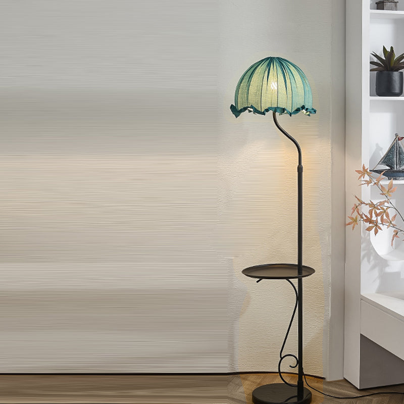 Dome Metal Fabric Living Floor Lamp