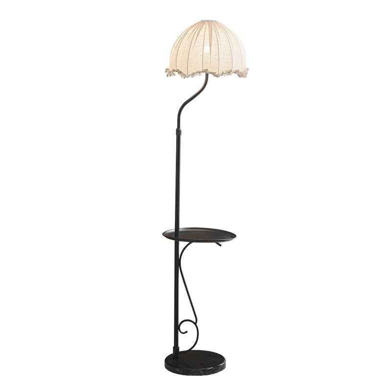 Dome Metal Fabric Living Floor Lamp