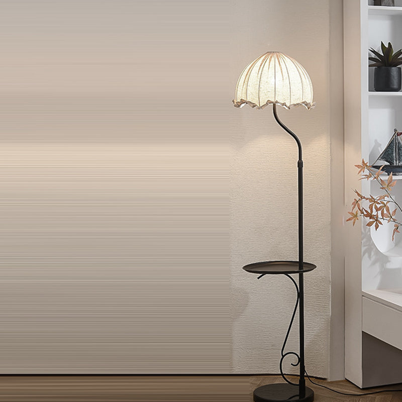 Dome Metal Fabric Living Floor Lamp