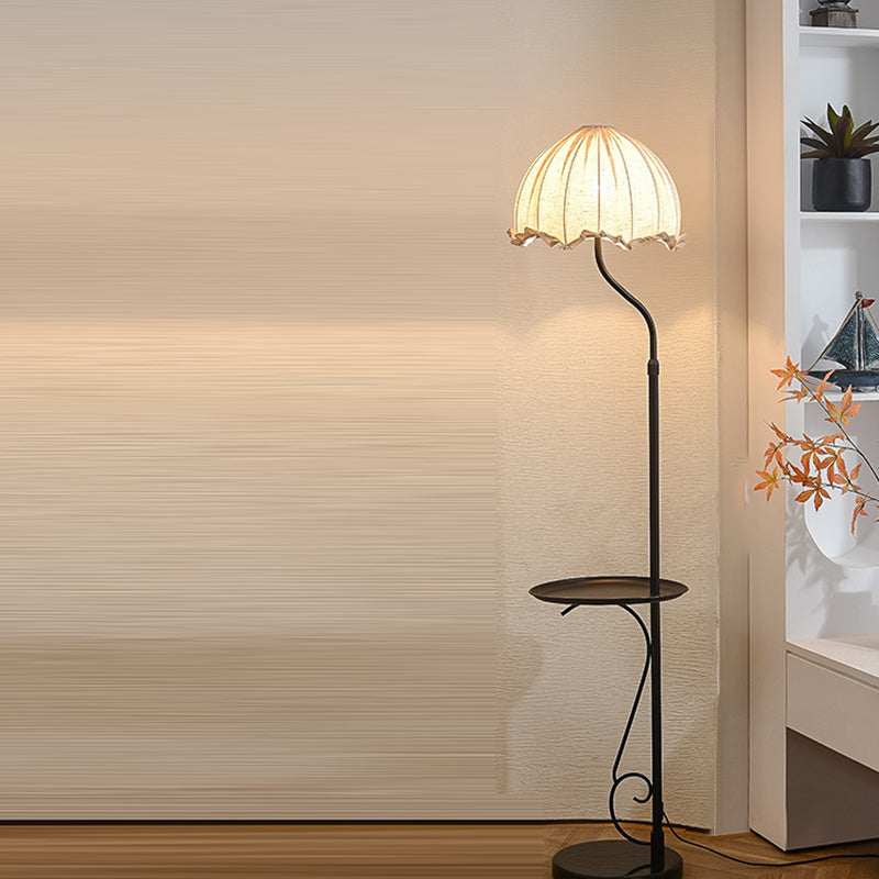 Dome Metal Fabric Living Floor Lamp