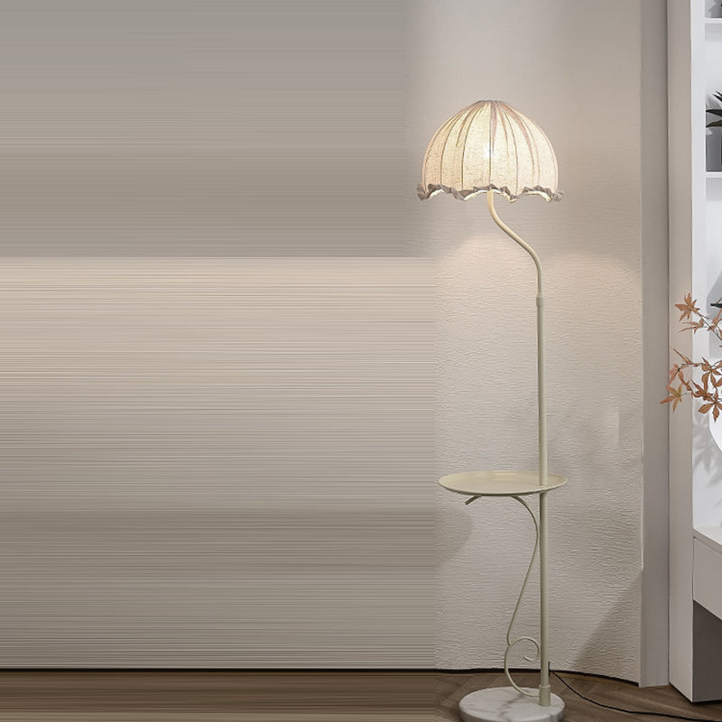 Dome Metal Fabric Living Floor Lamp