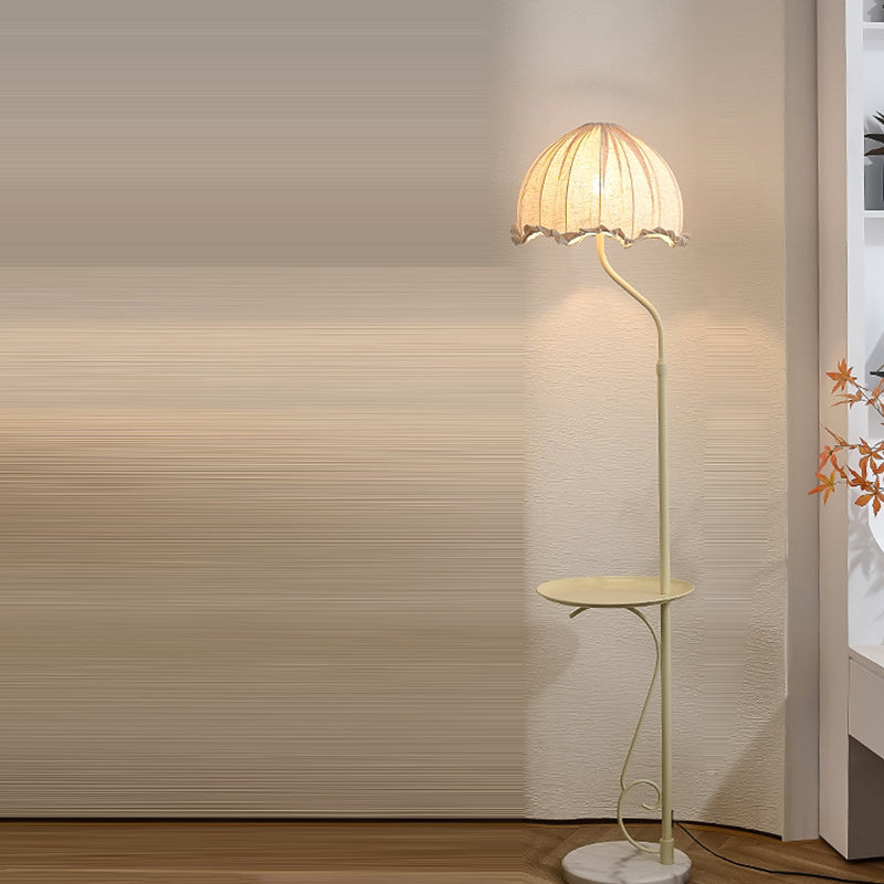 Dome Metal Fabric Living Floor Lamp