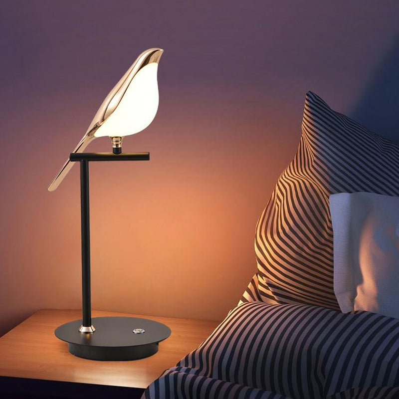 Bird Zinc Alloy Acrylic Table Lamp