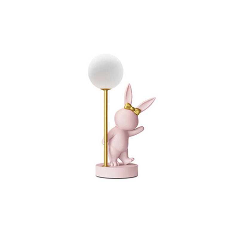 Kids Cartoon Rabbit Ceramic Table Lamp