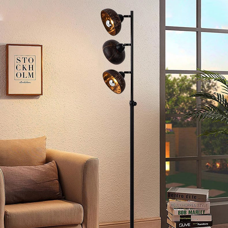 Dome Metal Living Room 3-Light Floor Lamp