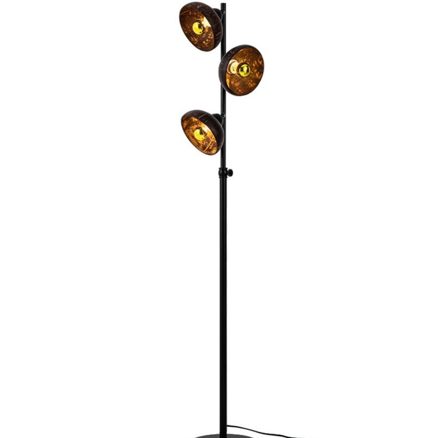 Dome Metal Living Room 3-Light Floor Lamp