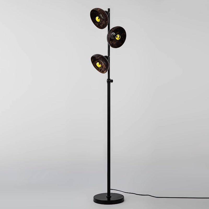 Dome Metal Living Room 3-Light Floor Lamp