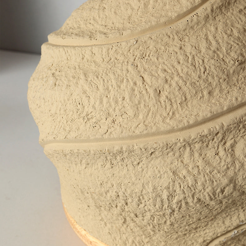 Cone Travertine Glass Bedroom Table Lamp