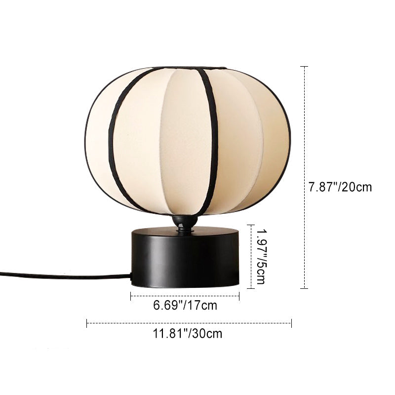Globe Design Iron Fabric Table Lamp