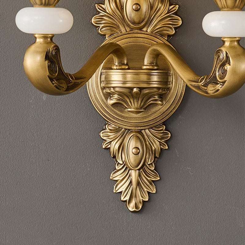 Bud Copper Glass 1/2 Wall Lamp