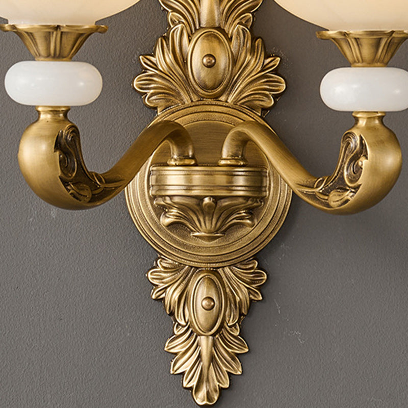 Bud Copper Glass 1/2 Wall Lamp