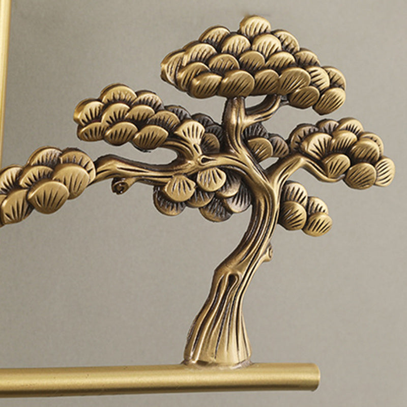 Deer Circle Brass Living Wall Lamp