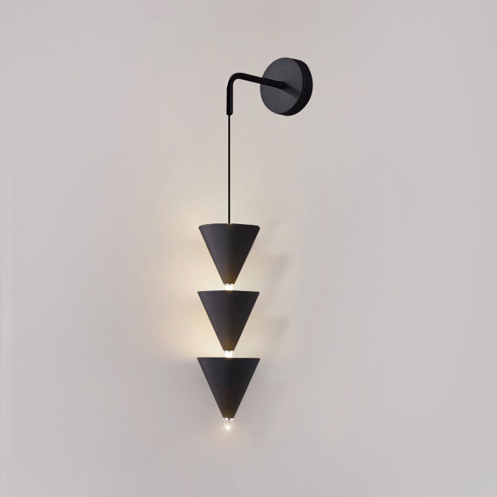 Cone Iron Acrylic Living Wall Lamp