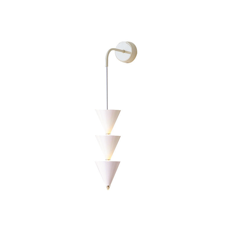 Cone Iron Acrylic Living Wall Lamp