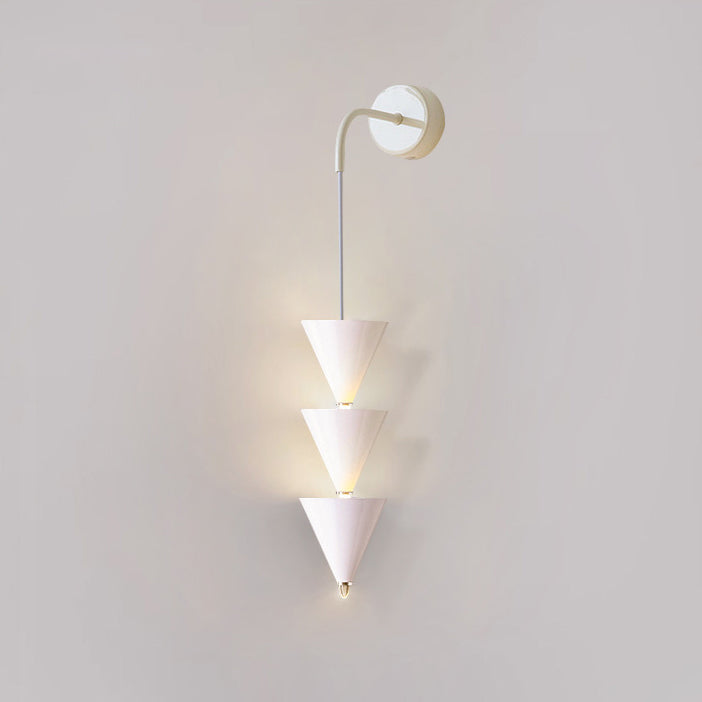 Cone Iron Acrylic Living Wall Lamp