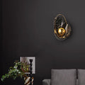 Shell Oval Resin Iron Wall Lamp