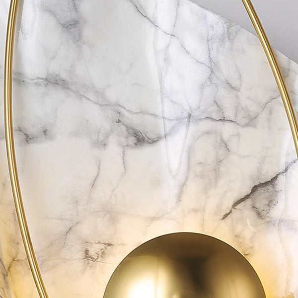 Shell Oval Resin Iron Wall Lamp