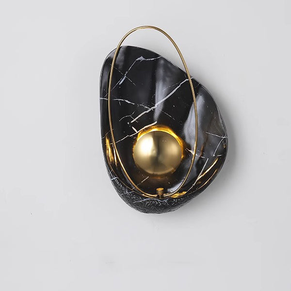 Shell Oval Resin Iron Wall Lamp