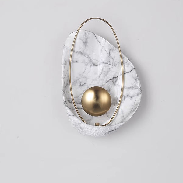 Shell Oval Resin Iron Wall Lamp