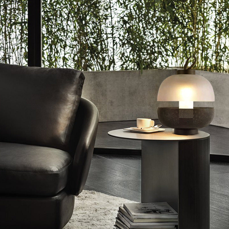 Dome Metal Glass Acrylic Table Lamp