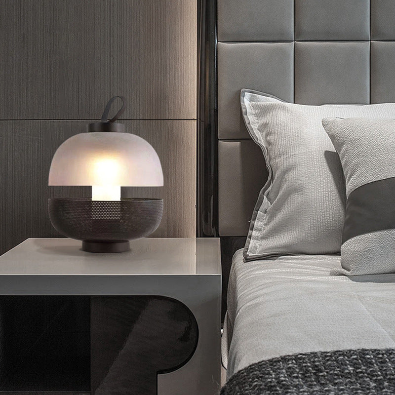 Dome Metal Glass Acrylic Table Lamp