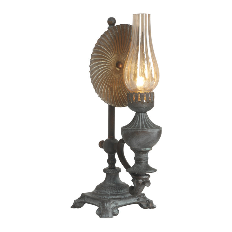 Bottle Iron Glass Bedroom Table Lamp