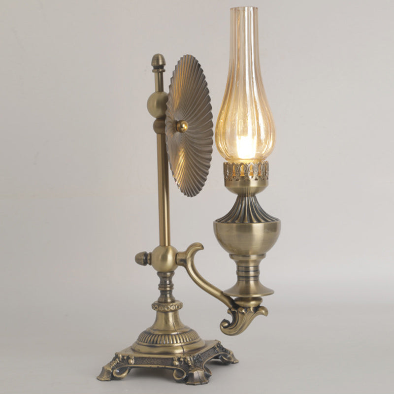 Bottle Iron Glass Bedroom Table Lamp