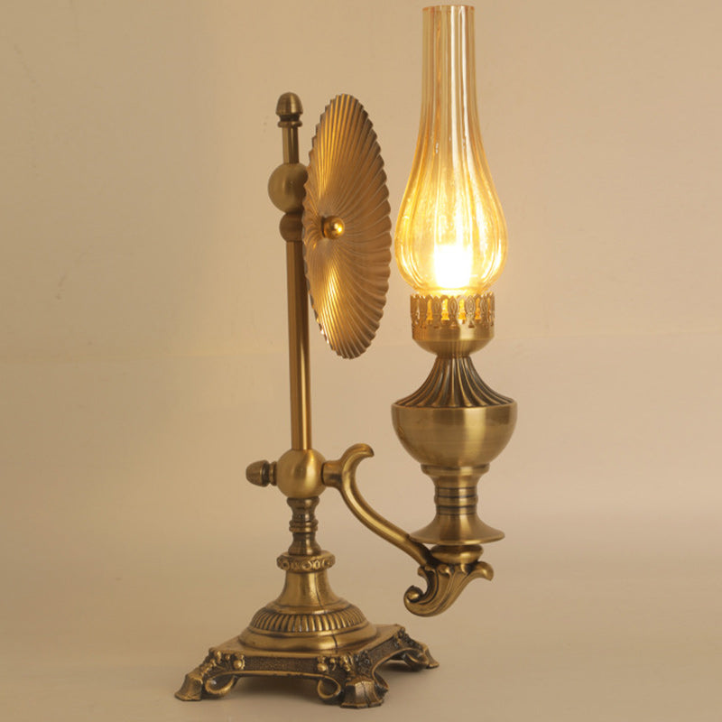 Bottle Iron Glass Bedroom Table Lamp