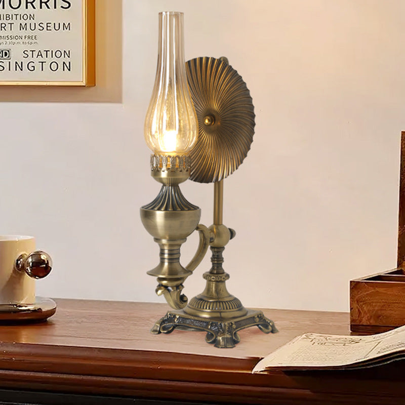 Bottle Iron Glass Bedroom Table Lamp