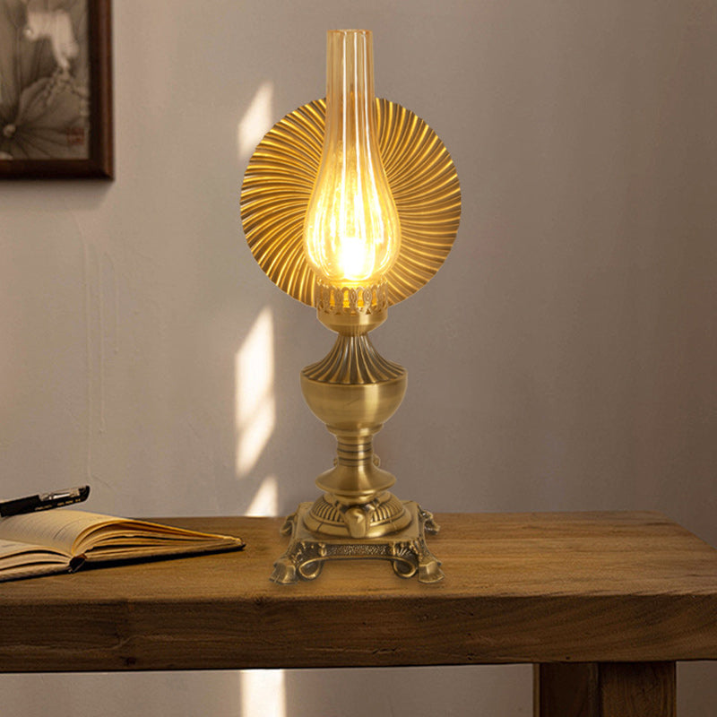 Bottle Iron Glass Bedroom Table Lamp
