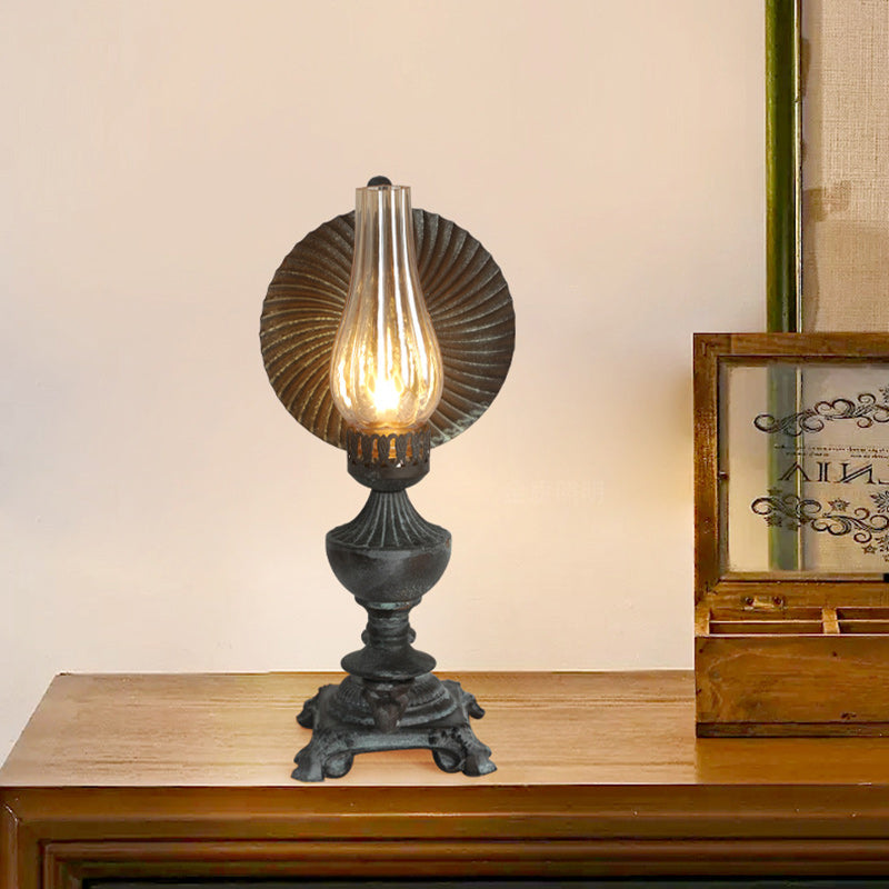 Bottle Iron Glass Bedroom Table Lamp