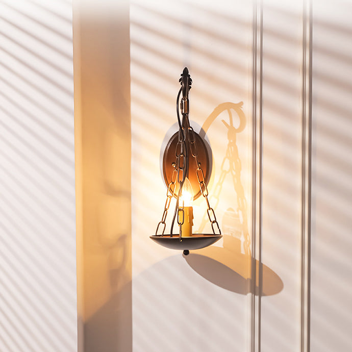 Candle Iron PC Hallway Wall Lamp