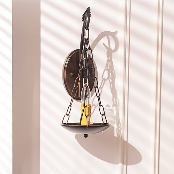 Candle Iron PC Hallway Wall Lamp