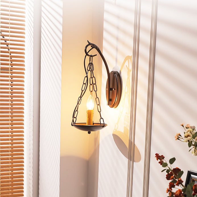 Candle Iron PC Hallway Wall Lamp