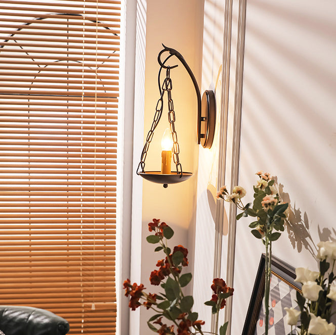 Candle Iron PC Hallway Wall Lamp