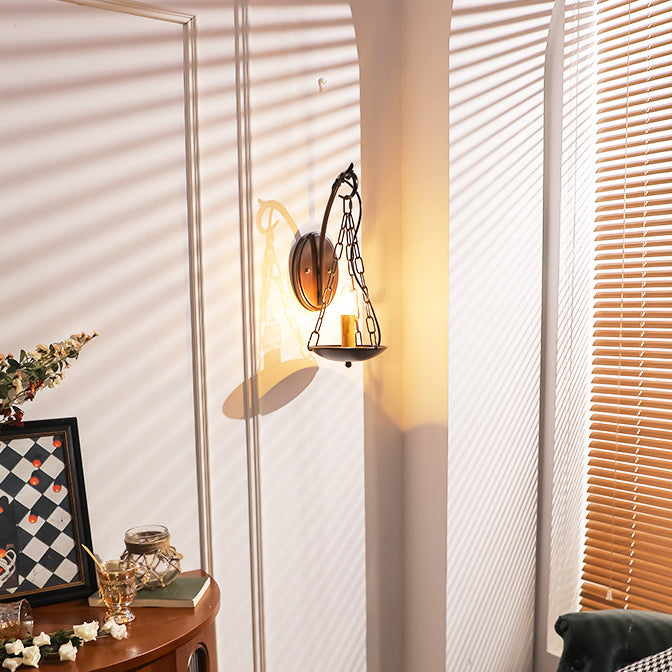 Candle Iron PC Hallway Wall Lamp