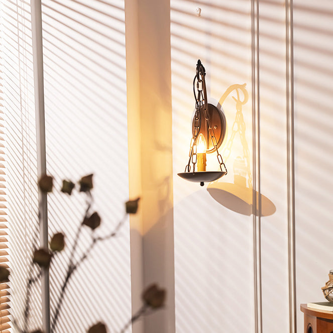 Candle Iron PC Hallway Wall Lamp