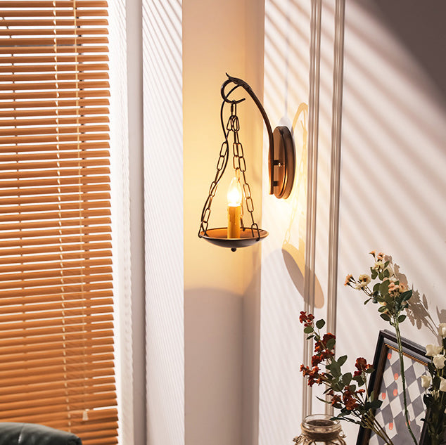 Candle Iron PC Hallway Wall Lamp