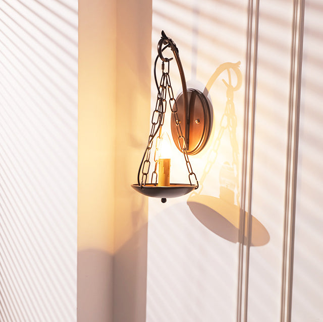 Candle Iron PC Hallway Wall Lamp