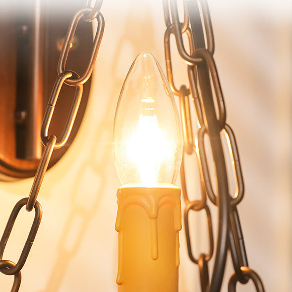 Candle Iron PC Hallway Wall Lamp