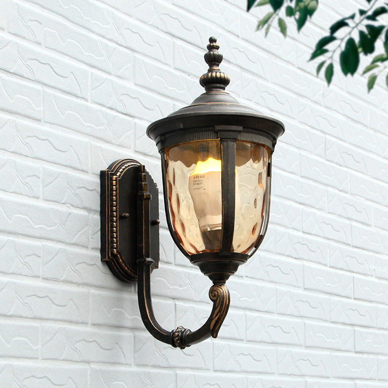 Jar Aluminum Glass Patio Outdoor Light