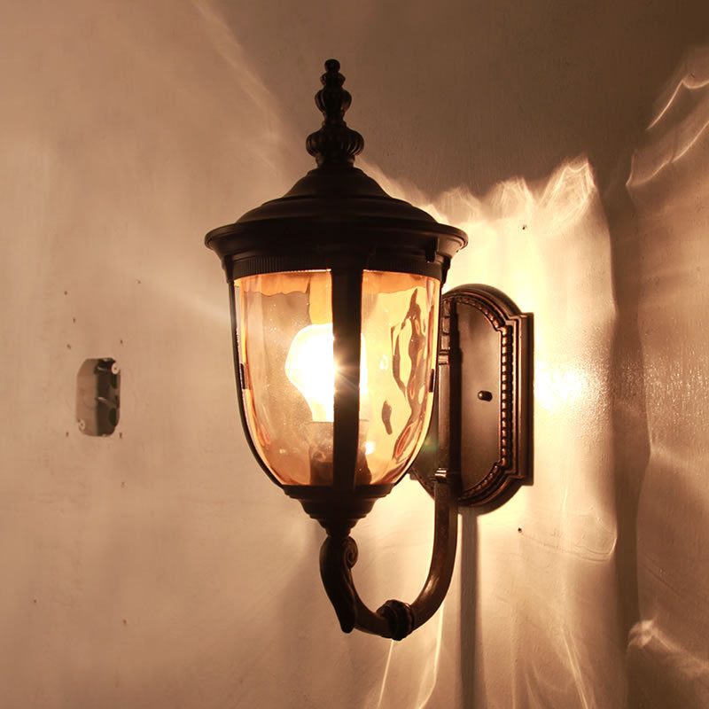 Jar Aluminum Glass Patio Outdoor Light