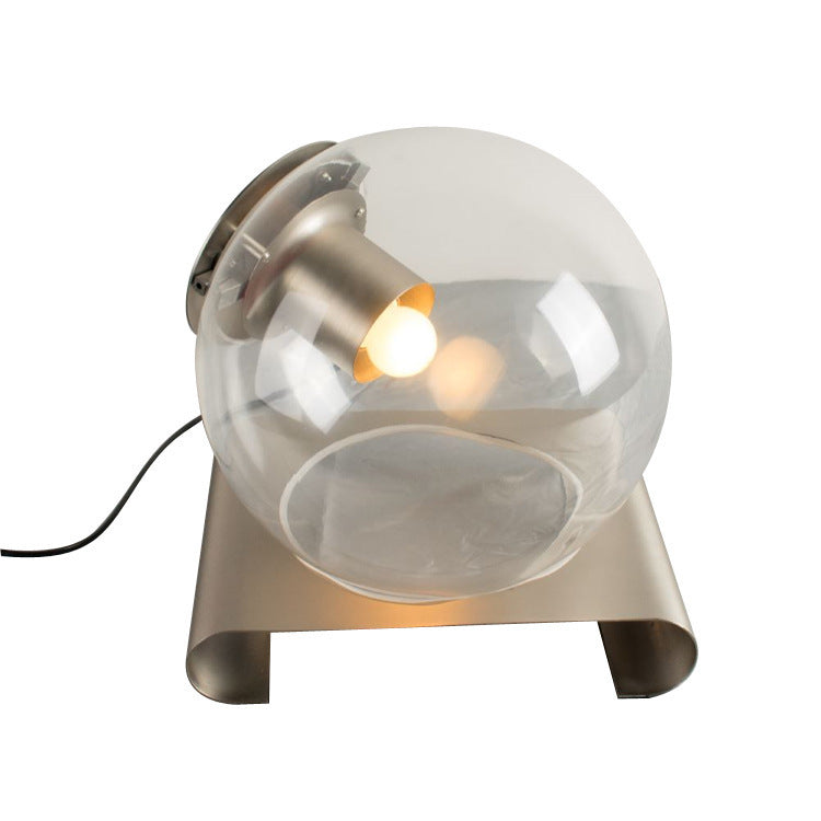 Sphere Metal Glass Bedroom Table Lamp