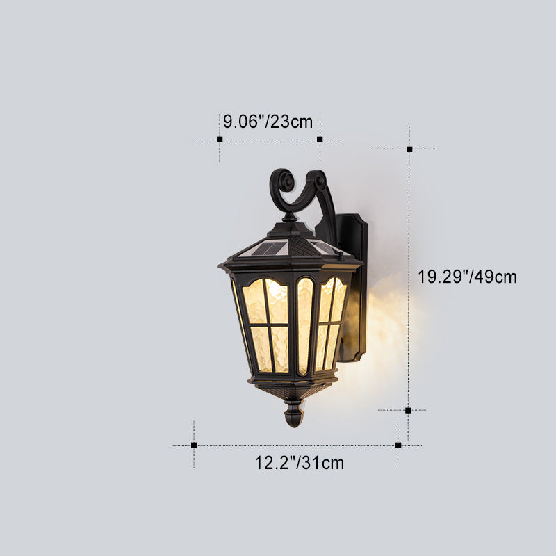 Lantern Aluminum Glass Patio Outdoor Light