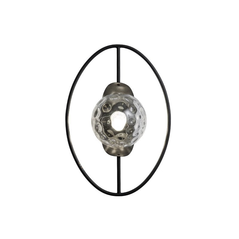 Oval Iron Living Room Wall Lamp
