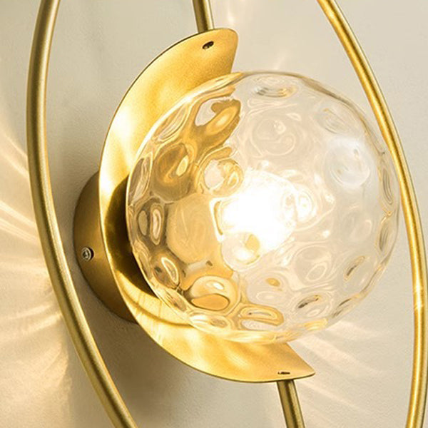 Oval Iron Living Room Wall Lamp