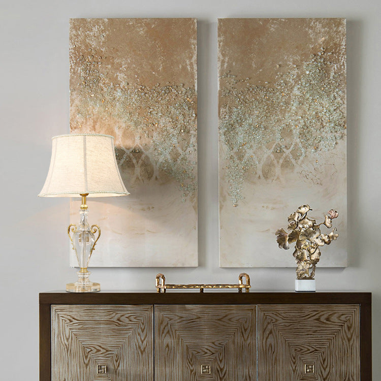 Frustum Cone Crystal Copper Table Lamp